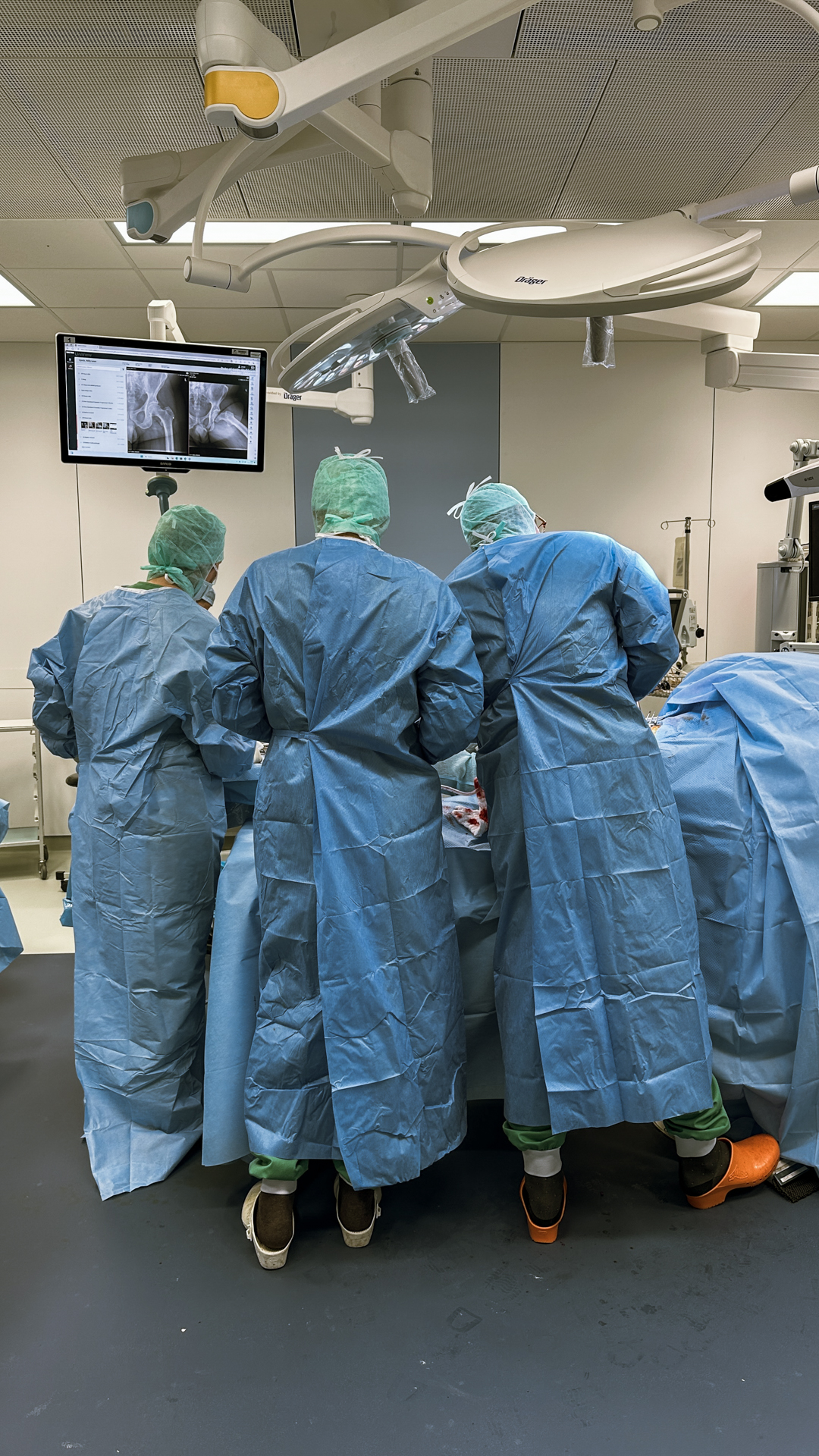 3 months in a surgery room.